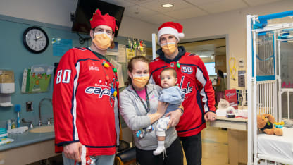 Washington Capitals holiday hospital visit