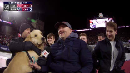 Kirk Herbstreit dog Peter NHL Stadium Series