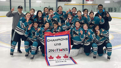 Color of Hockey San Jose Junior Sharks Girls model of diversity