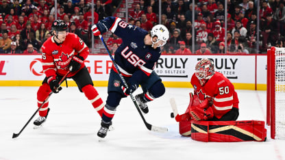 NHL EDGE stats for United States Canada 4 Nations Face Off championship