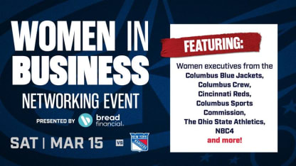 blue jackets women in business networking event bread financial