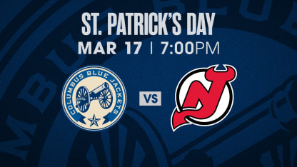 MONDAY, MARCH 17 AT 7 PM VS. NEW JERSEY DEVILS