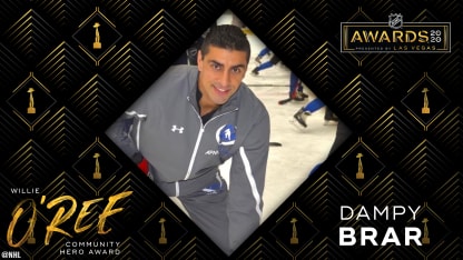 Dampy Brar wins Willie O'Ree Community Hero Award