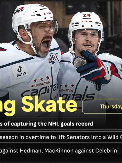 Morning Skate: Ovechkin 10 goals from passing Gretzky